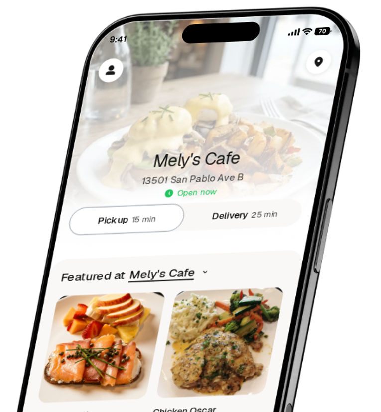 Mely's Cafe app preview