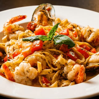 Seafood Sautéed Fettuccine