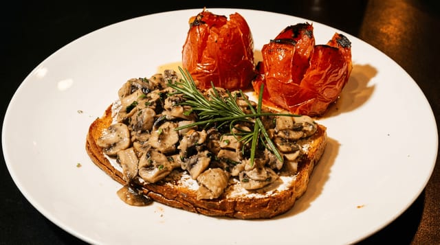 Mushroom Tartine.